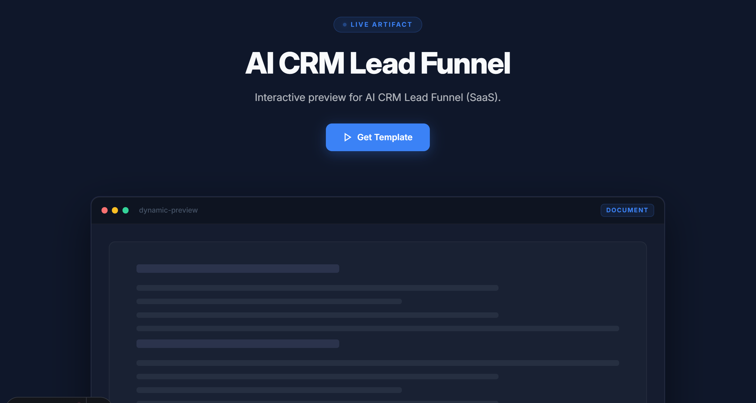 AI CRM Lead Funnel
