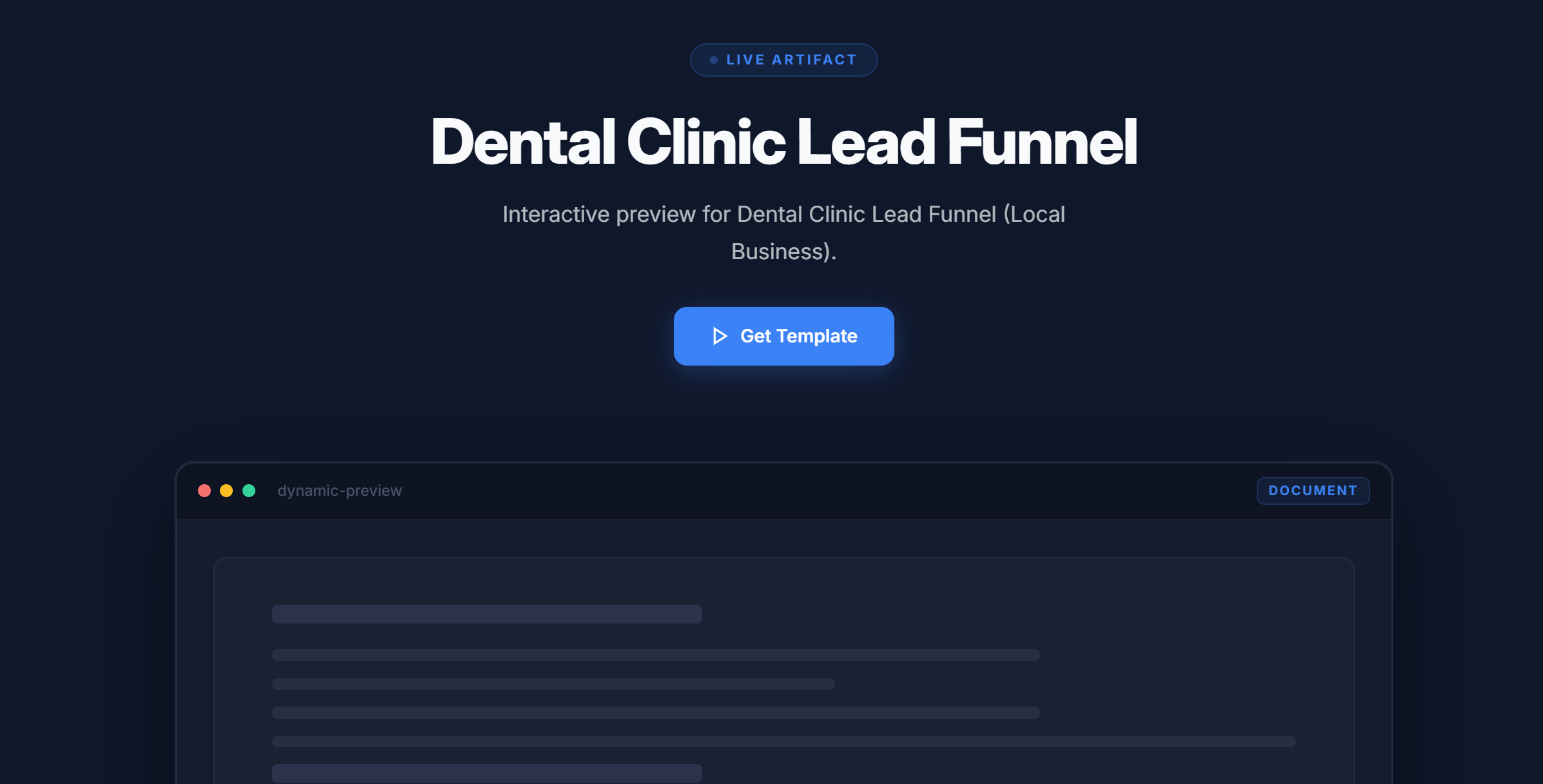 Dental Clinic Lead Funnel