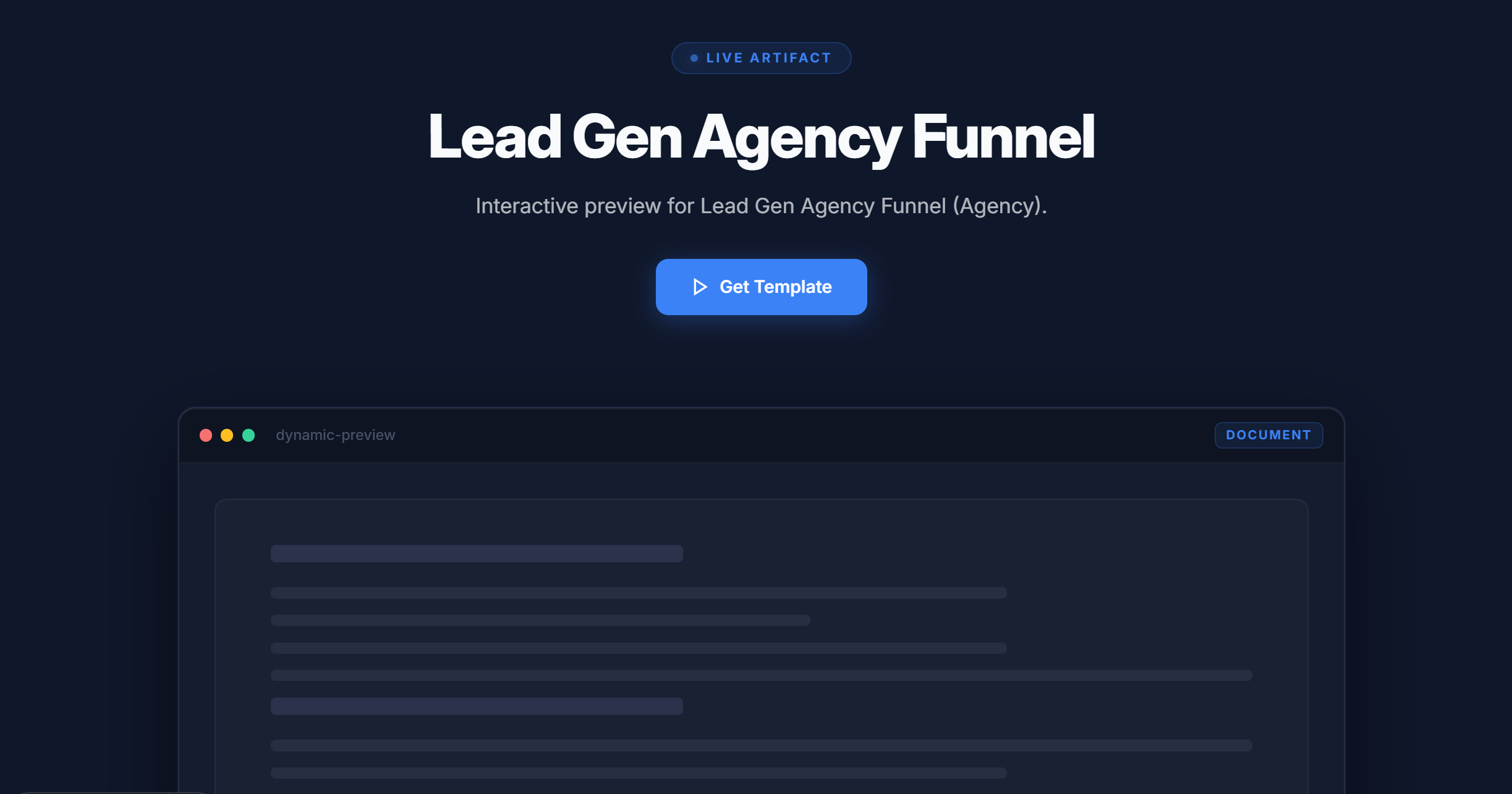 Lead Gen Agency Funnel