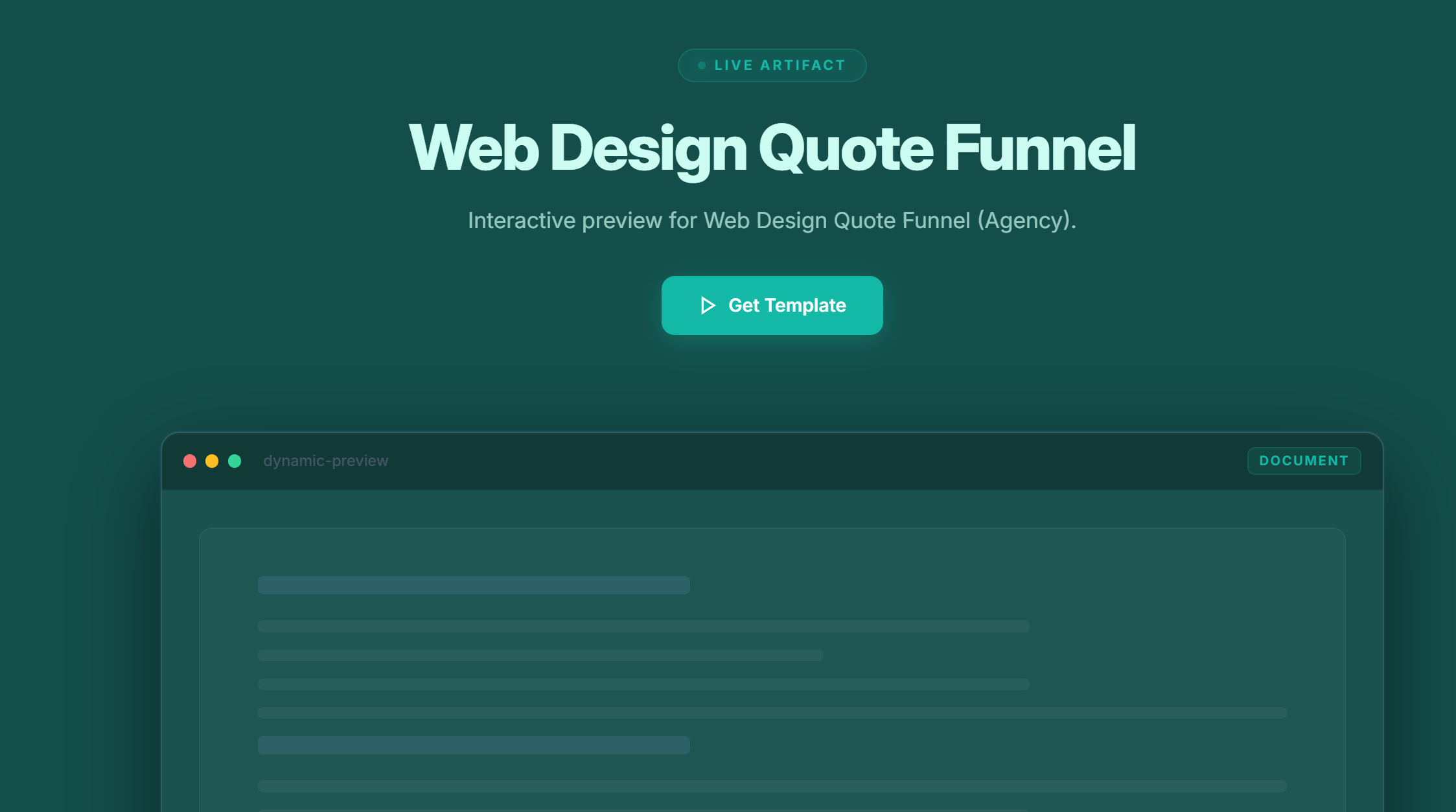 Web Design Quote Funnel